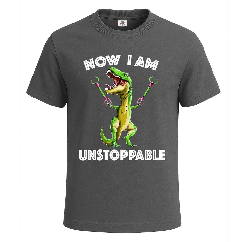 I am unstoppable trex dinosaur cute  funny tshirt for mens novelty tee top