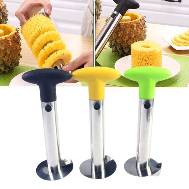 Steel Pineapple Corer And Slicer With Easy-to-use Peeler For Fruit Lovers**