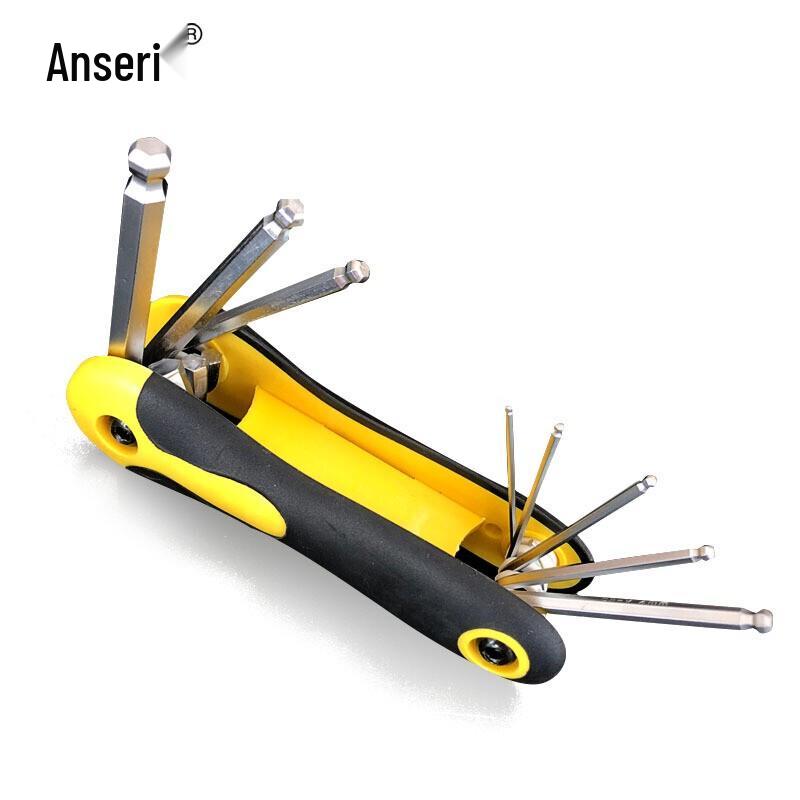 Portable Folding 8-Piece Hex Key Set