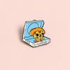 Unique Creative And Alloy Pizza Character Brooch Cute Pin For Stylish Decoration