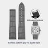 Quick-Release Cow Leather watchband For Cartier Santos  WSSA0009 WSSA0029 Men women replacement watch strap 19mm 21mm Black blue