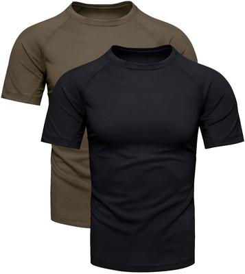 Men's Double Pack T-Shirt Khaki and Black L