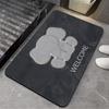 Cute Panda Door Mat Chinese Style Bathroom Diatom Mud Floor Rug Anti Slip Household Toilet Super Absorbent Quick Drying Carpet