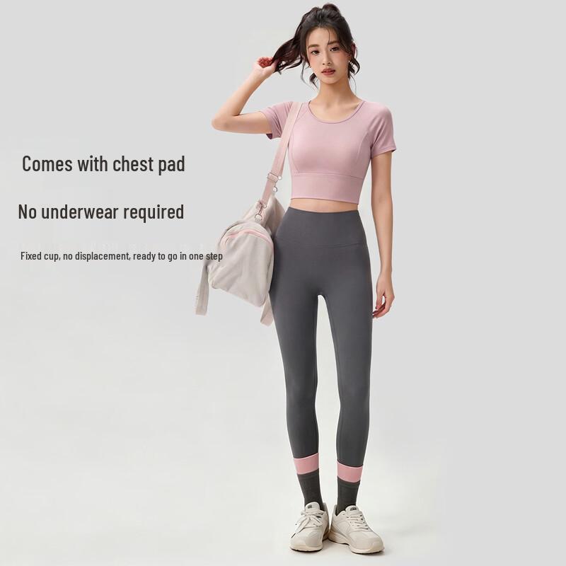 YouYou Women s Padded Mesh Back Yoga Sportswear Set S