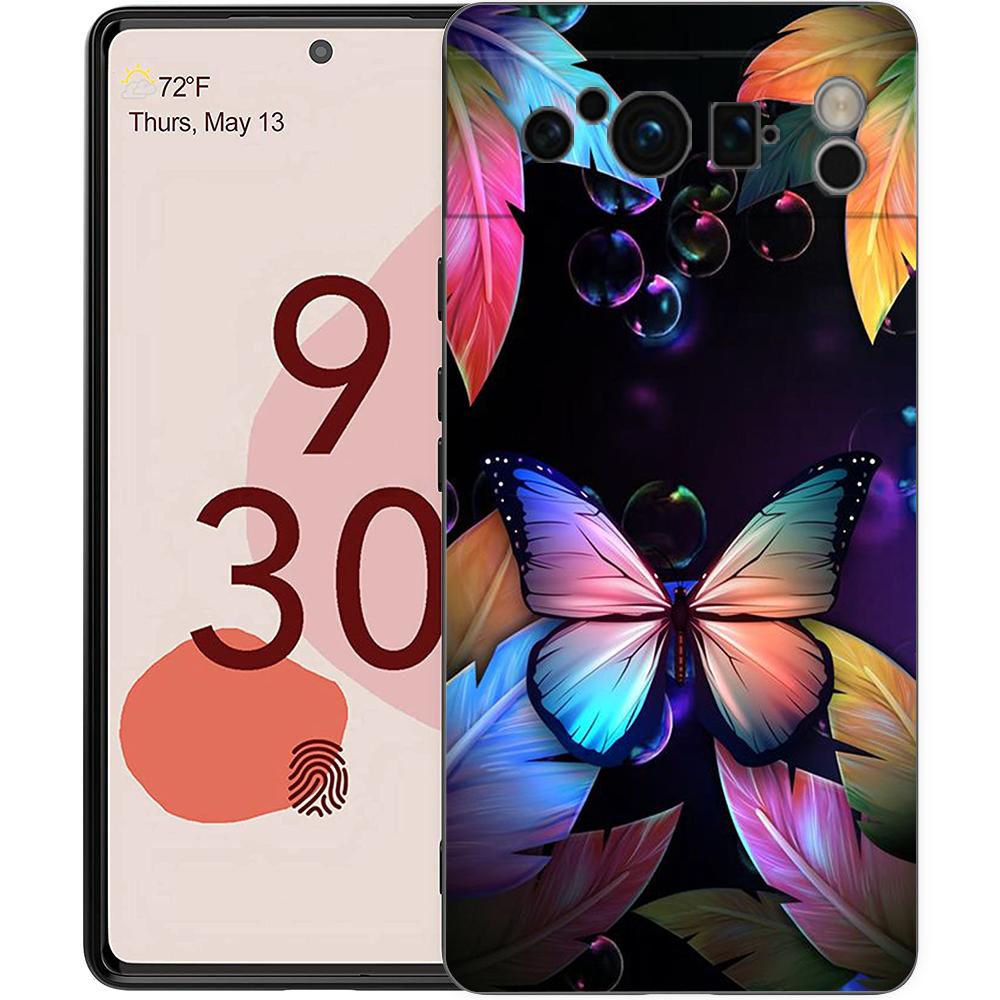 Butterfly Phone Case Cover for Google Pixel 8 7 6 7A 6A Pro 5G Shockproof Silicone Soft 9 Pro XL 8 Pro 5G Shell Coque Capas Bags