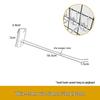Metal Gridwall Hooks for Jewelry, Phone Charms, and Hardware Shelving
