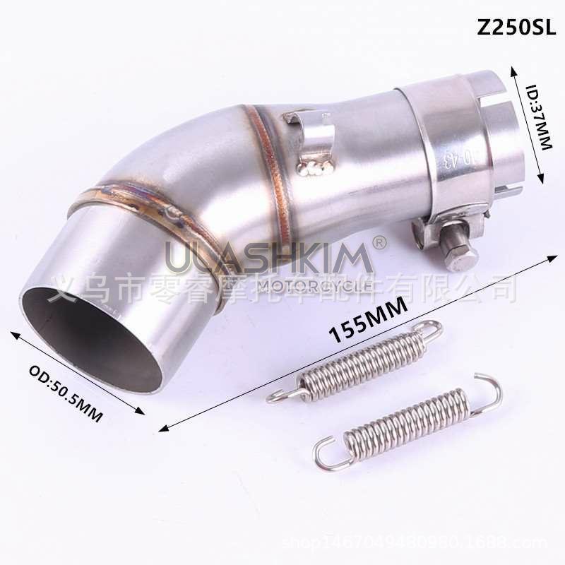 Modification du tube d'échappement intermédiaire pour Kawasaki Z250/Z300/Ninja 250/300