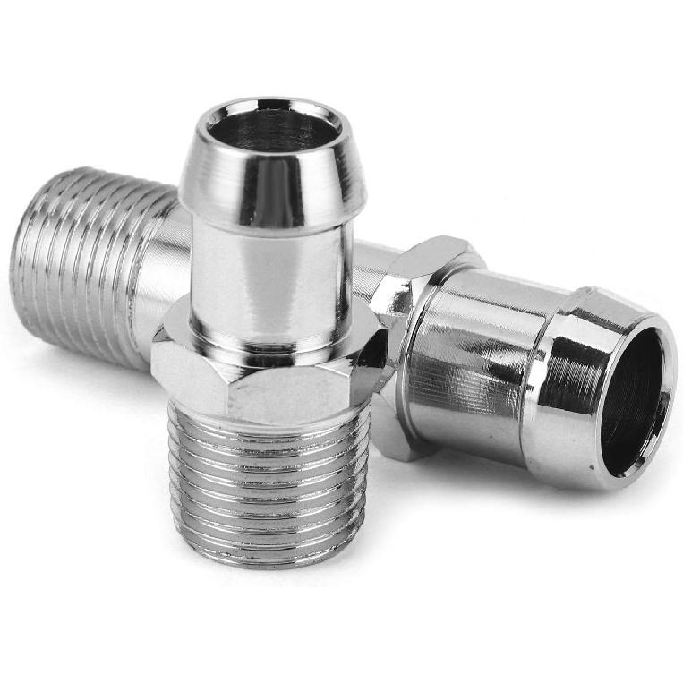 2Pcs Heater Hose Connector - Heater Hose Fittings for 3/4in Water Pump 5/8in Intake Auto Car Accessory