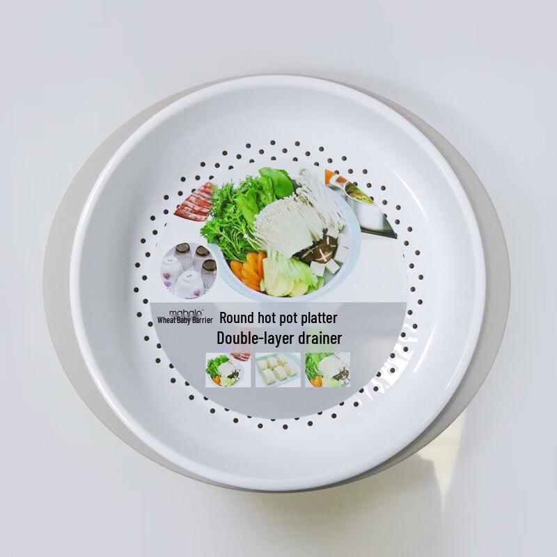 ZISIZ Double-Layer Kitchen Drain Basket