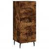 VidaXL Buffet Chêne fumé 34,5x34x90 cm Bois d'ingénierie 828625