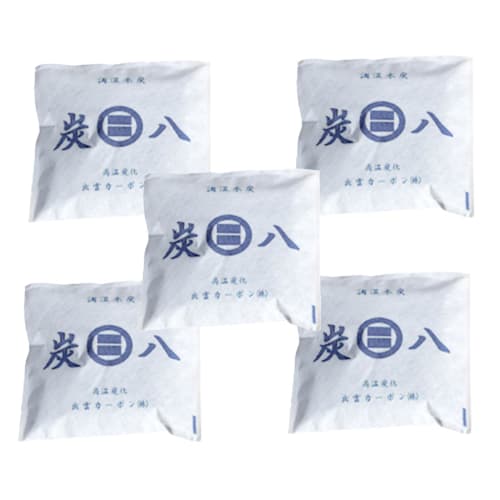 

Izumo Carbon Древесный уголь Хачи Однослойные мешки (Набор из 5) Идзумо Карбон, Изумоя Древесный уголь Хачи, Осушитель, Дезодоратор, Влагопоглотитель для обуви, Е