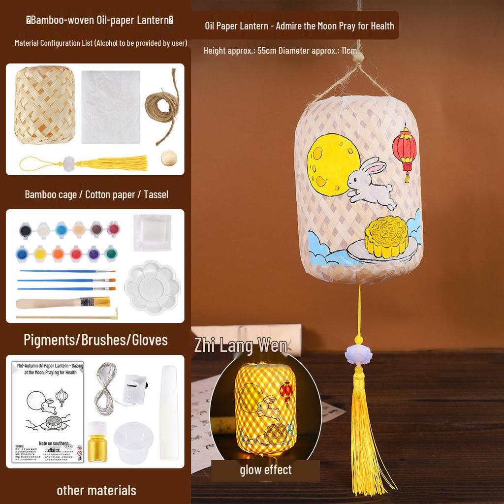 DIY Oil Paper Lantern Kit for Mid-Autumn Festival: Chaoshan Heritage Decorative Lanterns