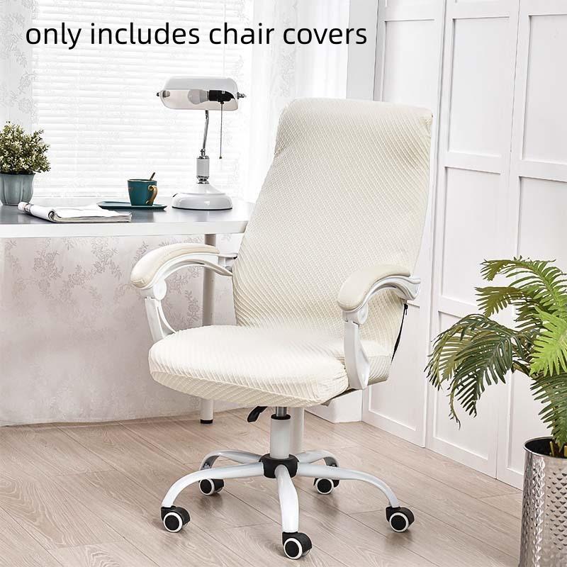 1pc Office Computer Chair Cover Elastic All Inclusive Armchair Protector Cover Office Home Decoration Rotating Chair Seat Covers