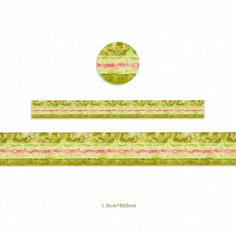 Multi-Pattern Fruit Cake Washi Tape Adhesive Fruit Pattern Journal Notes Cake Theme Crafts Making Album Journal Planner Tape
