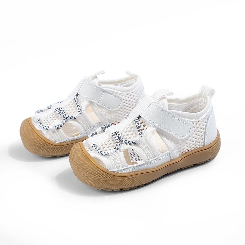 Boys Breathable Soft-soled Sandals, Girls Sports Shoes 19 белый