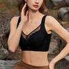 Anti-Light Large Bust Lift Support Underwire Bra with Back Closure.