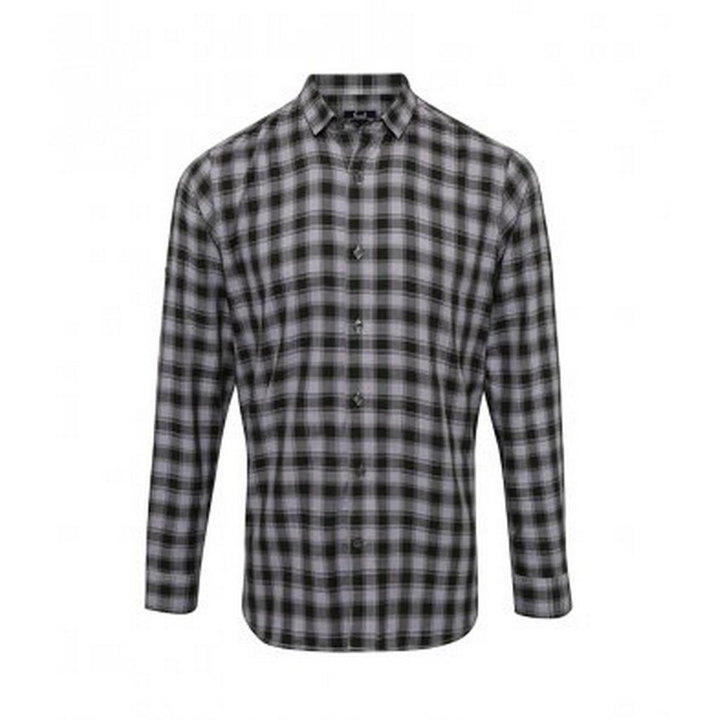Premier Mens Mulligan Check Long Sleeve Shirt