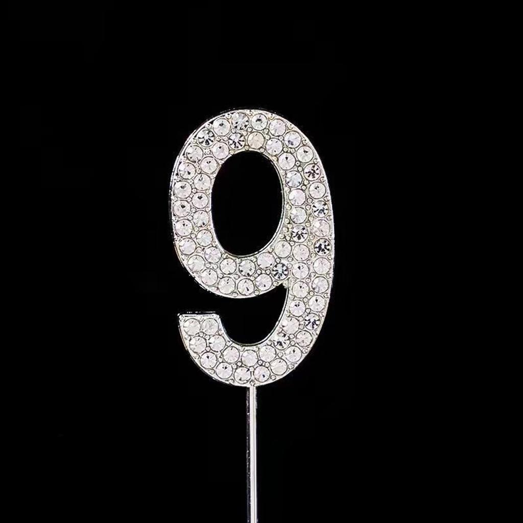 Schöne und elegante digitale Kristall-Digital-Steckfigur, Königin-Göttin Geburtstagstortendekoration, Prinzessin Fee