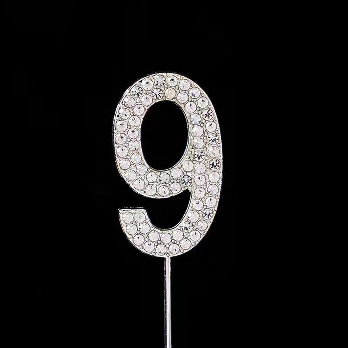 

Красивый и элегантный цифровой кристальный цифровой плагин, украшение для торта на день рождения королевы-богини, принцесса-фея 9