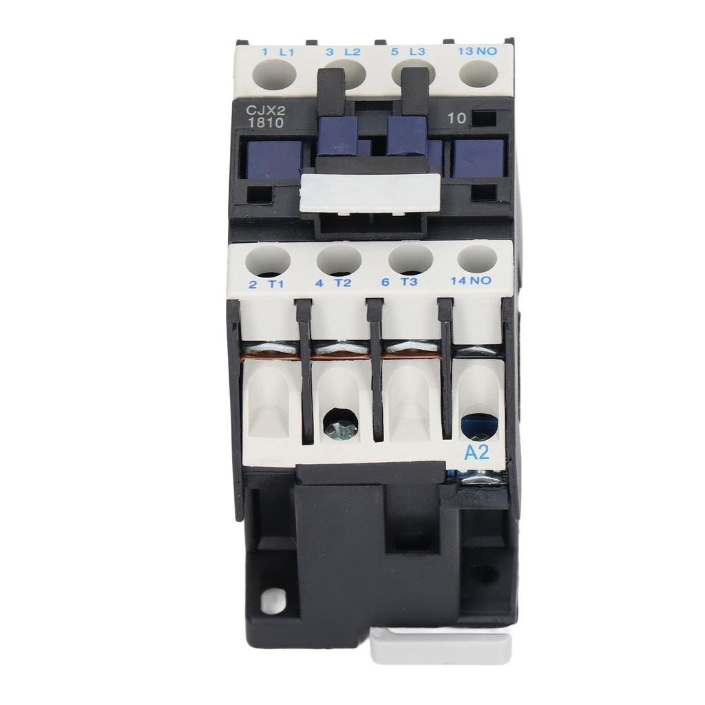 220V 18A AC Contactor Normally Open Electric Contactor Silver Alloy Contact M5 Screw CJX2‑1810