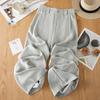 Loose Tencel Linen Narrow Wide-leg Pants Women's Summer Thin 1116 New Casual Elastic Straight Pants