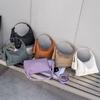 First Layer Cowhide Bag Women's New Messenger Bag Korean Version Pillow Bag Light Luxury Niche Leather Shoulder Armpit Bag