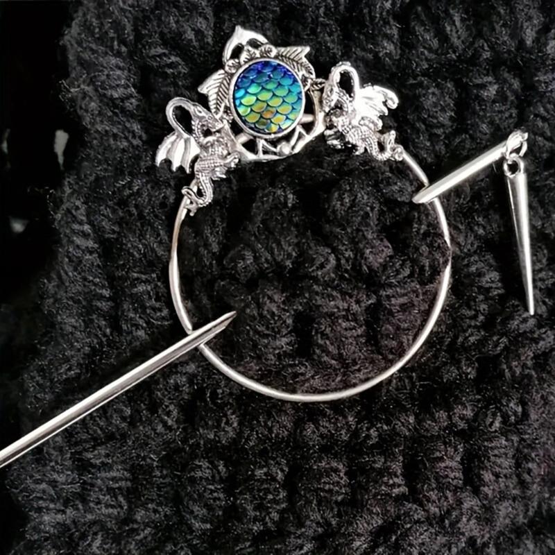 Vintage Butterfly Hair Claw Decoration For Women Inspire By Culture With Silver Plating and Crescent Shape Daily Use