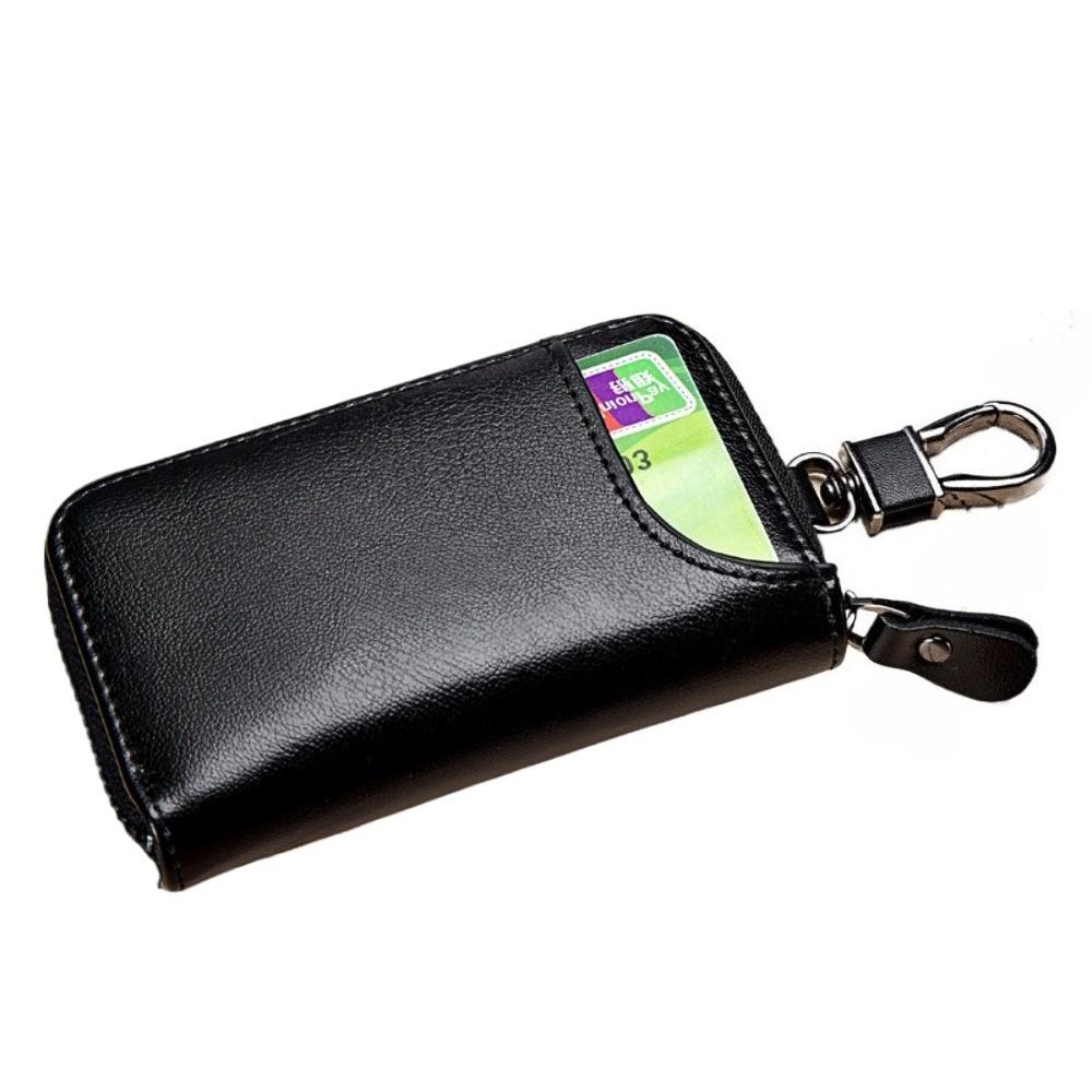Genuine Cow Leather KeyChain Women's Key Bag Multifunction Organizer Wallet Holder Men Housekeeper Car Small Key Case Keys Pouch