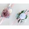 Elegant Wrist Flower For Bride Bridesmaid Fabric Artificial Rose Wrist Corsage Wedding Accessory Formal Event Decoration