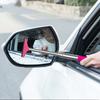 Portable Rearview Mirror Wiper Retractable Car Window Cleaning Brush With Sponge Cleaner Remover