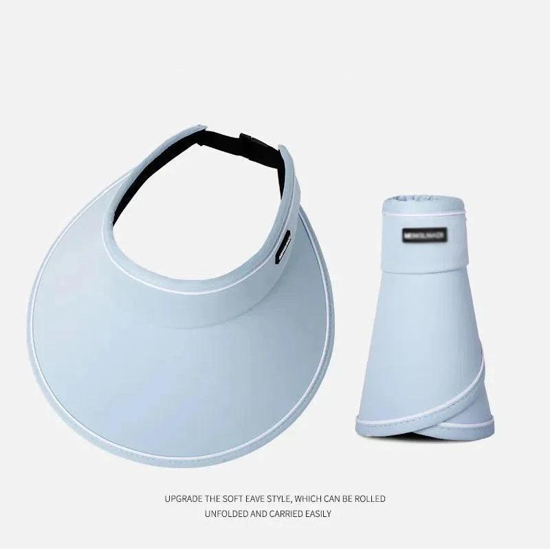 Summer Large Brimmed Empty Top Sun Protection Hat for WOMEN'S UV Protection Sun Hat, Sun Protection Hat for Showing Face, Small