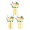 Colored Paper Vase Honeycomb Holiday Decoration for Easter Tabletop Centerpieces Wedding Receptions Festival Decoration