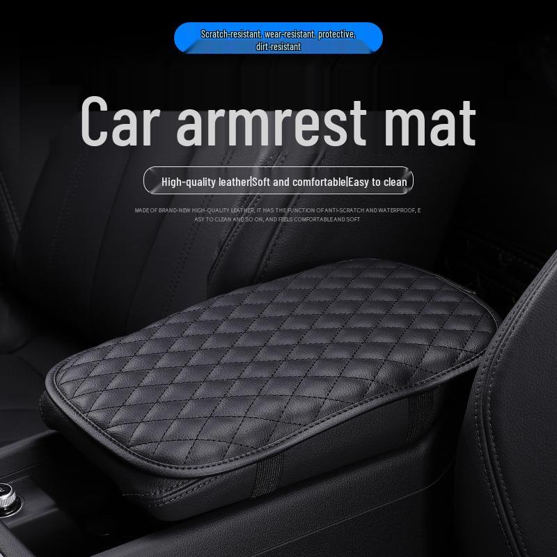 Capa de Almofada para Apoio de Braço Central de Couro para Carro