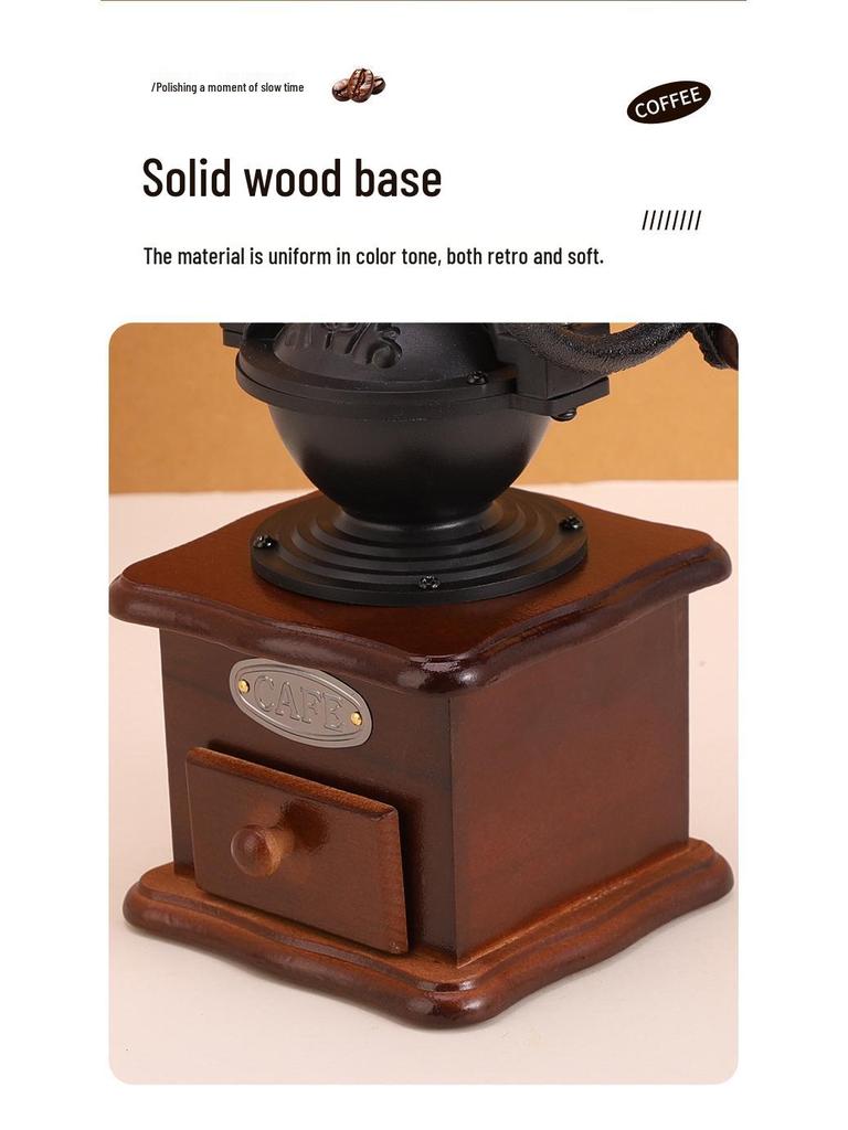 Tragbare Handkurbel-Kaffeebohnenmühle - OEM unterstützt