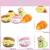 Pompompurin Burger Cartoon Bread And Cup Resin Ornaments For Party Gifts And