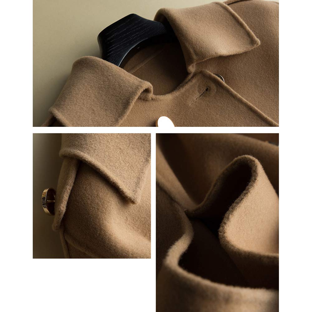 ANMIDA Vlněná pelerína Kimono Kabát 100% Kabát, Kabát, Pončo, Podzim/Zima, Dámské svrchní oblečení,