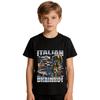 Funny Italian Brainrot Memes Print Kids T Shirt Casual Cotton Top for Boys Girls Children Summer Clothes