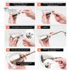 Stainless Steel Culinary Torch Attachment Cooking Torch Connector Outdoor Camping Torch for Home Kitchens Restaurants