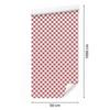 Checkerboard wallpaper coral and white, soft shapes 50x1000