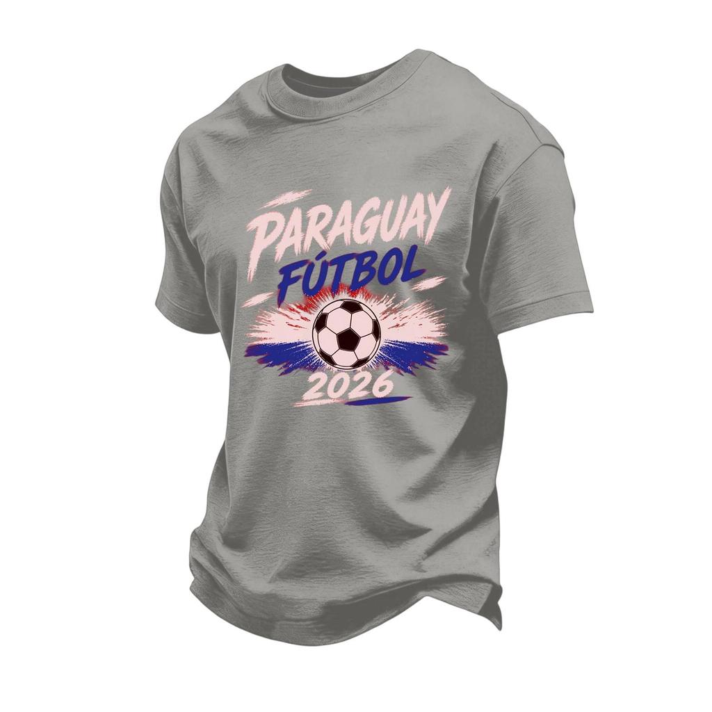 Men's Casual Short Sleeve T-Shirt with Multi- Print Design for Sports Fan Support