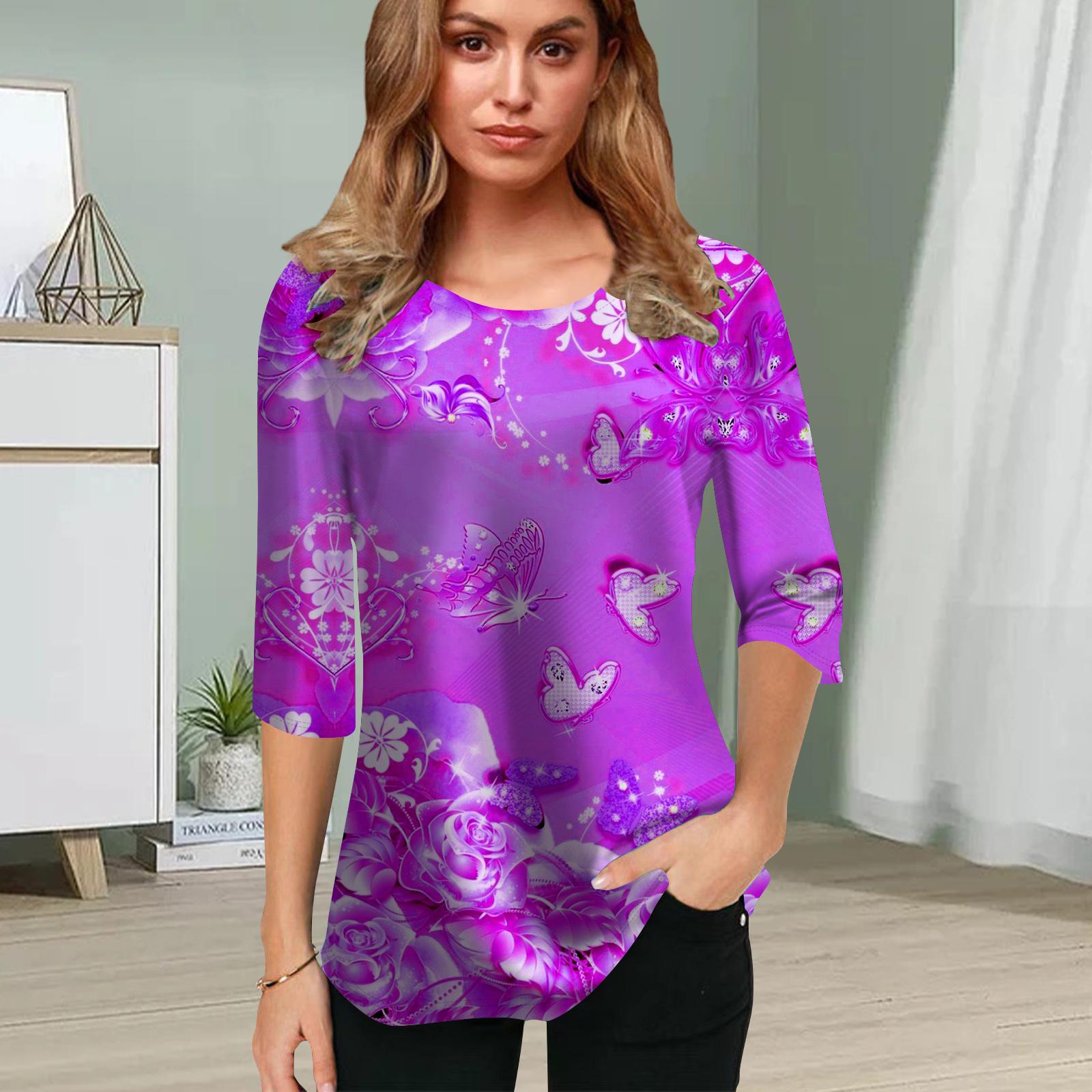 Женская блузка с принтом 3D The Golden World Flower — фото 3