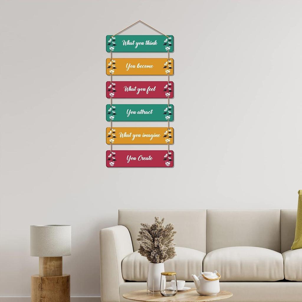 Wall Hanging Wooden Art Decoration Item for Living Room | Bedroom | Home Decor | Gifts | Quotes Decor Item | Wall Art For Hall