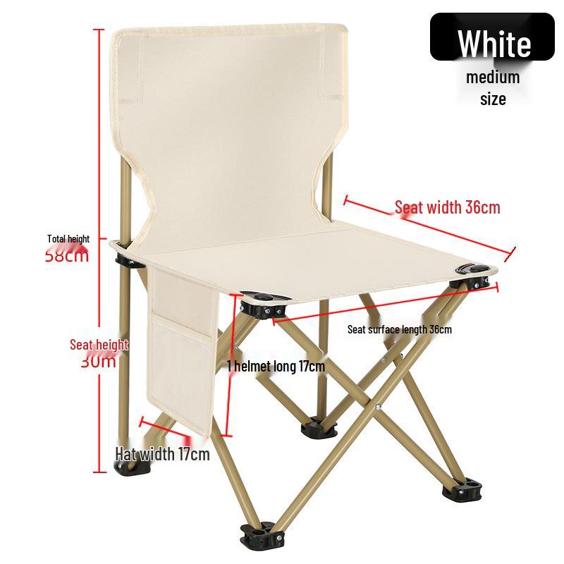 Portable Outdoor Folding Chair for Camping, Fishing, Art Sketching, and Leisure