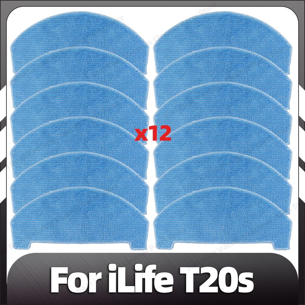 Kompatibilní iLife T20s Náhradní boční kartáč HEPA filtr Mopovací podložky Náhradní díly Příslušenství
