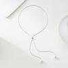 Trendy Imitation Pearls Long Tassel Y Shaped Necklace For Women Gold Silver Chain Choker Party Jewelry Accessories Adjustable