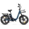 SAMEBIKE C05 PRO Bicicletta Elettrica con Ruote Grasse, Motore 500W, Batteria al Litio 36V 13Ah, E-Bike per Adulti 20" per Pendolarismo in Città, Ciclismo e Viaggi