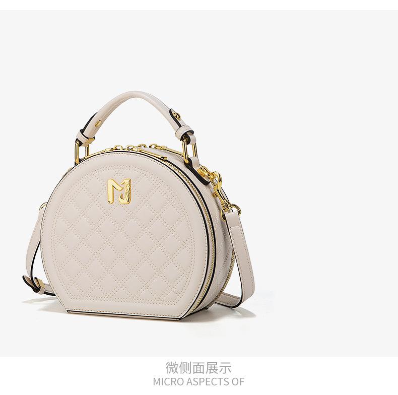 

Cross Shoulder Bag New Female Niche Commuting Mother s Day Gift, Mother s Bag Fashion Diamond Grid Versatile Handbag білий