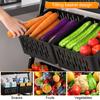 Fruit Vegetable Storage Basket Cart 4 Tier Stackable Mesh Storage Shelf with Wheels Pantry Organizer Rack with Detachable