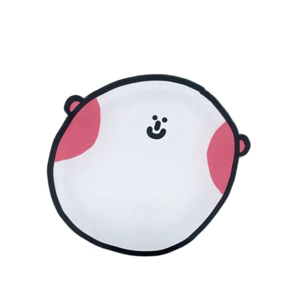 Lindo Posavasos de Acrílico de Dibujos Animados Smiley Alfombrilla para Taza Almohadilla Soporte para Taza Alfombrilla para Bebidas de Café Manteles Individuales Almohadilla para Tazón Resistente al Calor