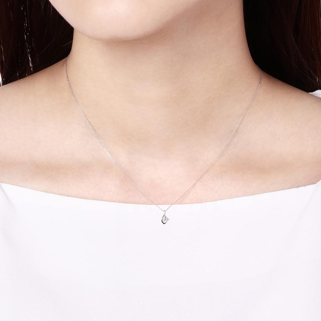 K10 White Gold Diamond Necklace [Estelle] 0442-0067-0020-0000